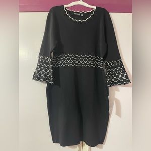 Nina Leonard - Scallop Neck Sweater Dress - NWT - Never Worn - Size XL